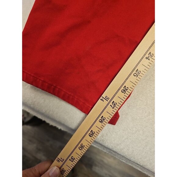 Men's Dockers Alpha Khaki Slim Tapered Pants Autumn Red - 33Wx30L EUC - Picture 2 of 7